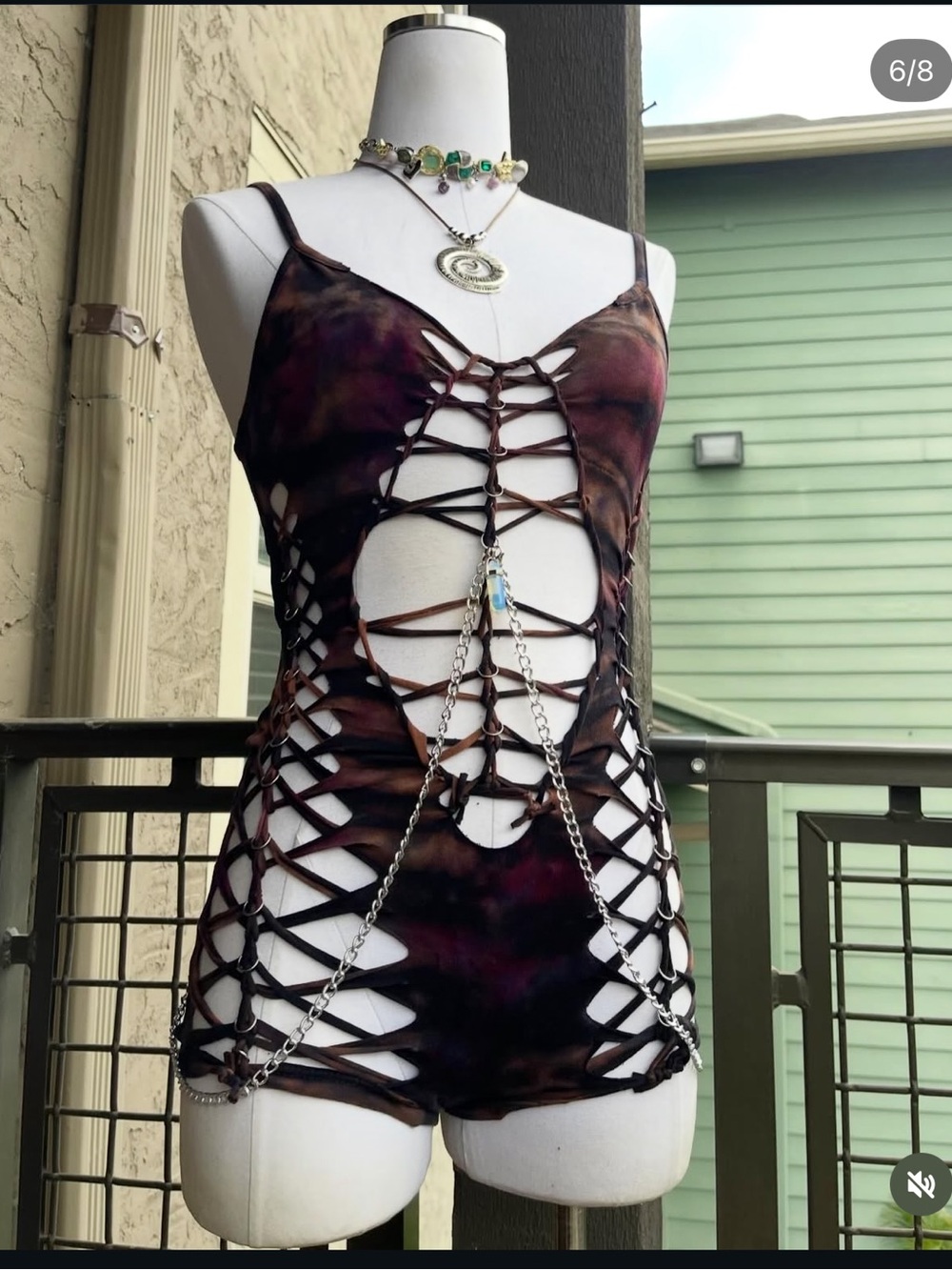 ethereallthreadz slit weave romper